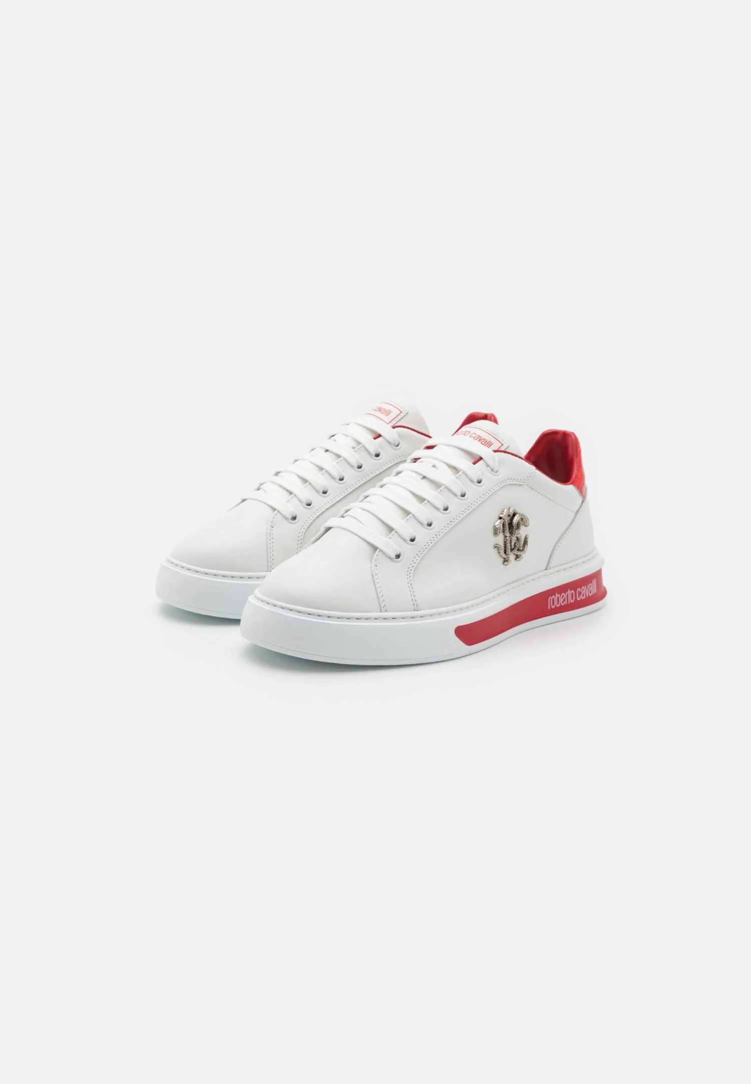 Roberto Cavalli Novak Logo - Zapatillas - White/Red 2 Roberto Cavalli Novak Logo - Zapatillas - White/Red - Imagen 2