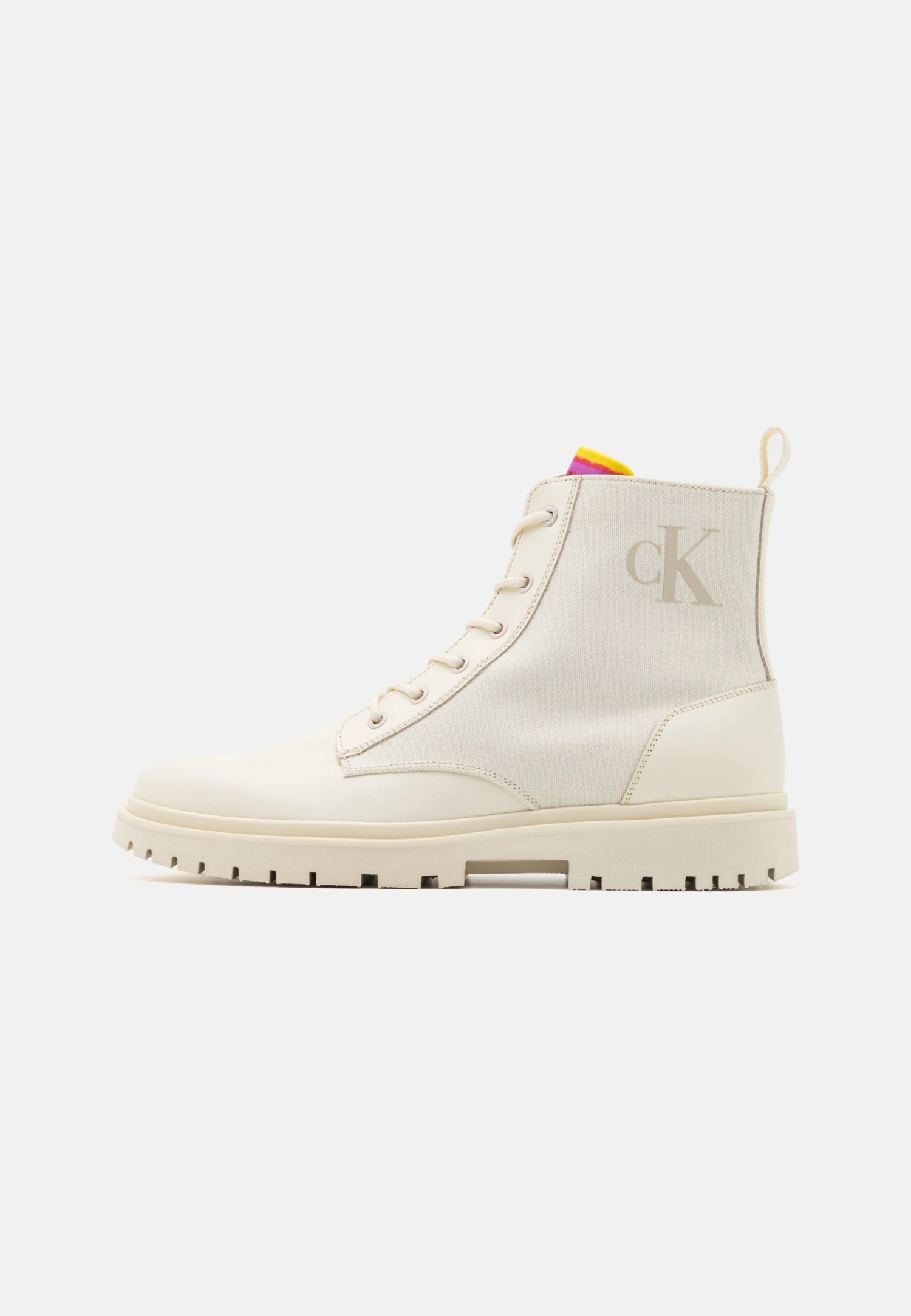 Calvin Klein Jeans Cap Pride 23 Boot - Botines Con Cordones - Creamy White 1 Calvin Klein Jeans Cap Pride 23 Boot - Botines Con Cordones - Creamy White