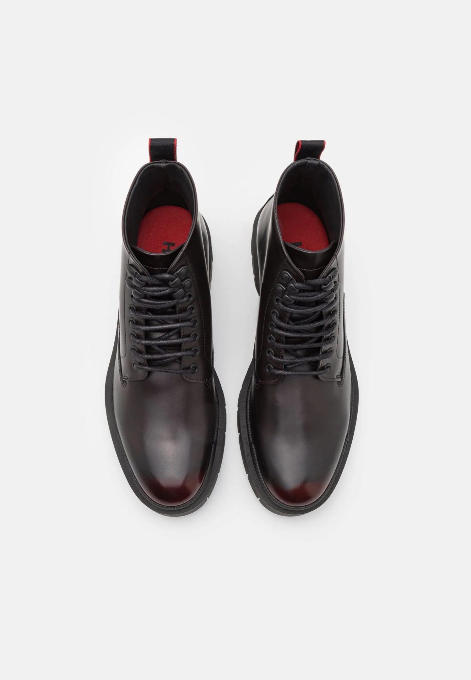 Hugo Denzel - Botines Con Cordones - Dark Red 4 Hugo Denzel - Botines Con Cordones - Dark Red - Imagen 4