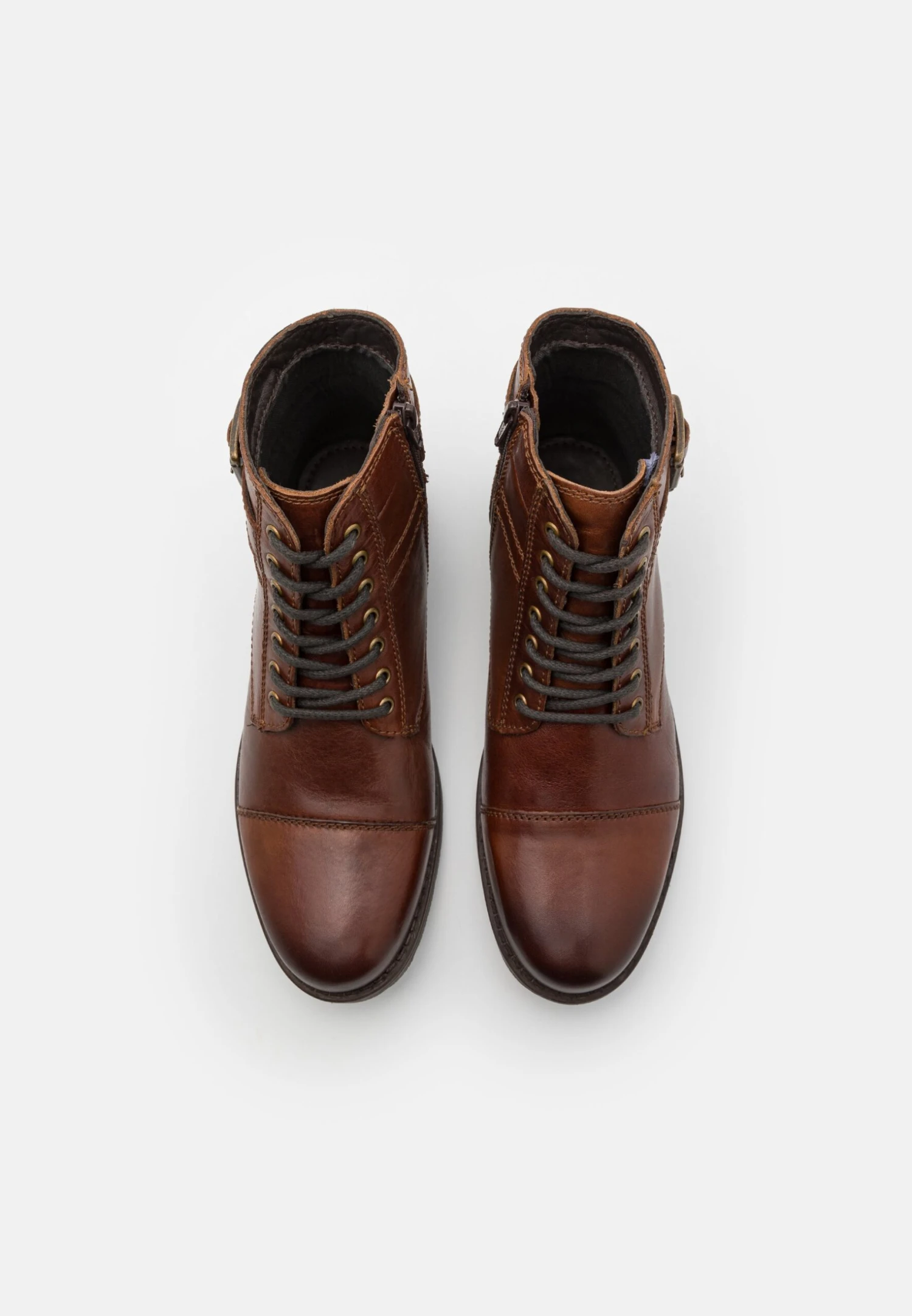 Pier One Leather - Botines Con Cordones - Brown 4 Pier One Leather - Botines Con Cordones - Brown - Imagen 4