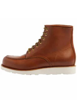 Jake- Botines Con Cordones - CognacCalf