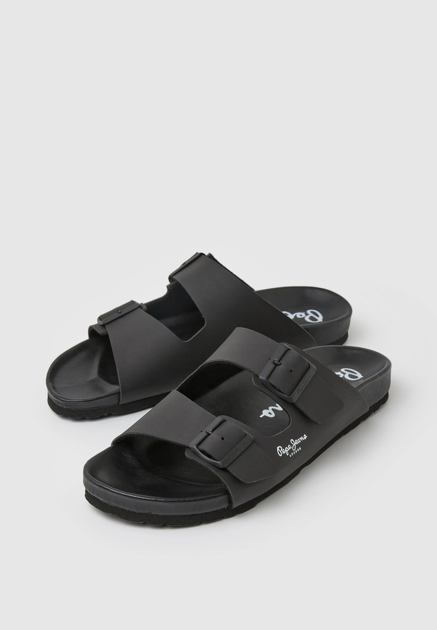 Pepe Jeans Bio Royal Double - Sandalias Planas - Black 2 Pepe Jeans Bio Royal Double - Sandalias Planas - Black - Imagen 2
