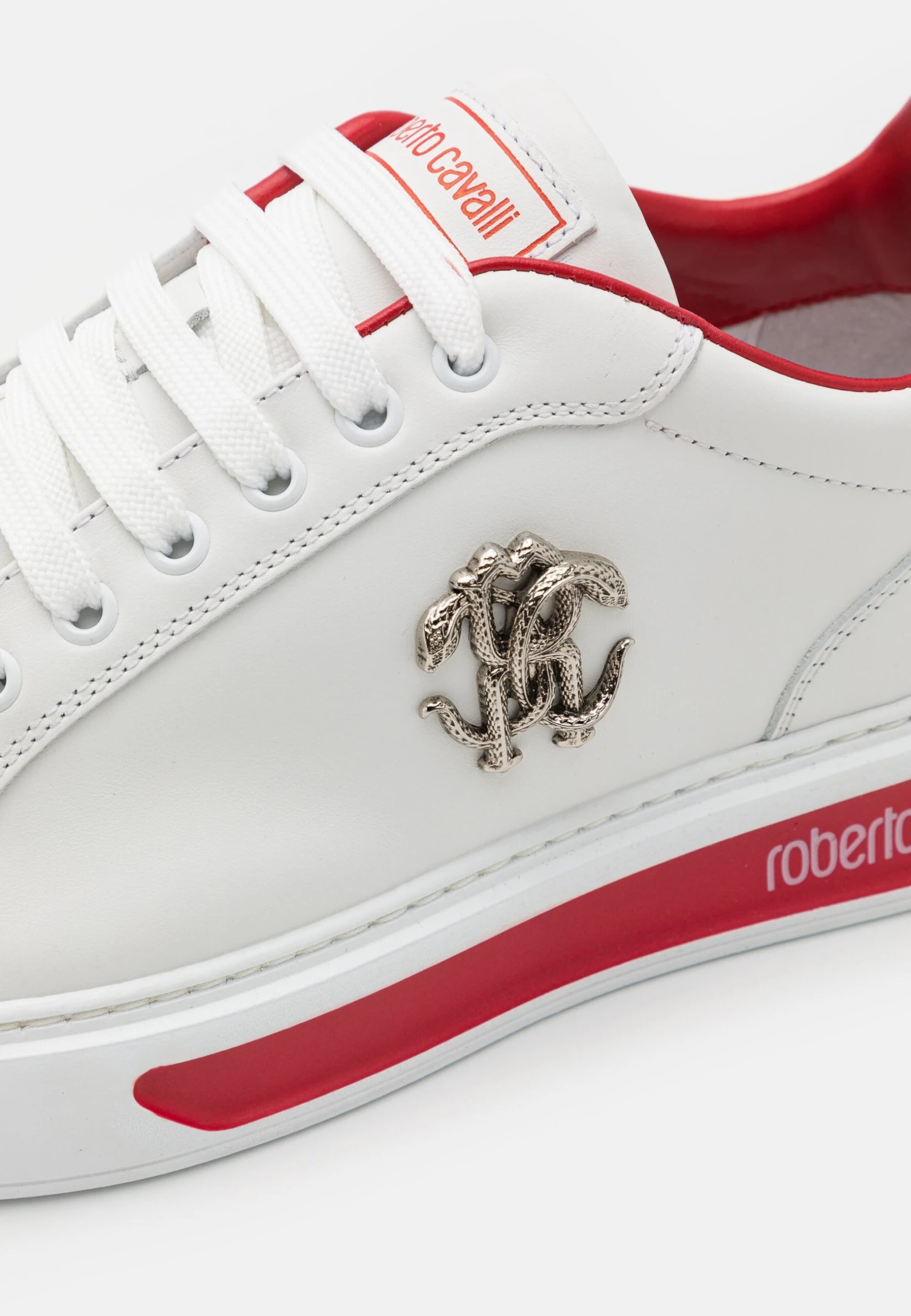 Roberto Cavalli Novak Logo - Zapatillas - White/Red 6 Roberto Cavalli Novak Logo - Zapatillas - White/Red - Imagen 6
