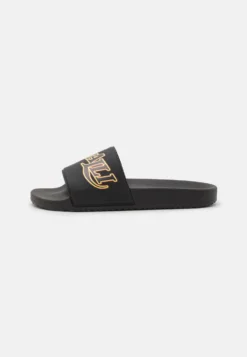 Roberto Cavalli Slide - Sandalias Planas - Black