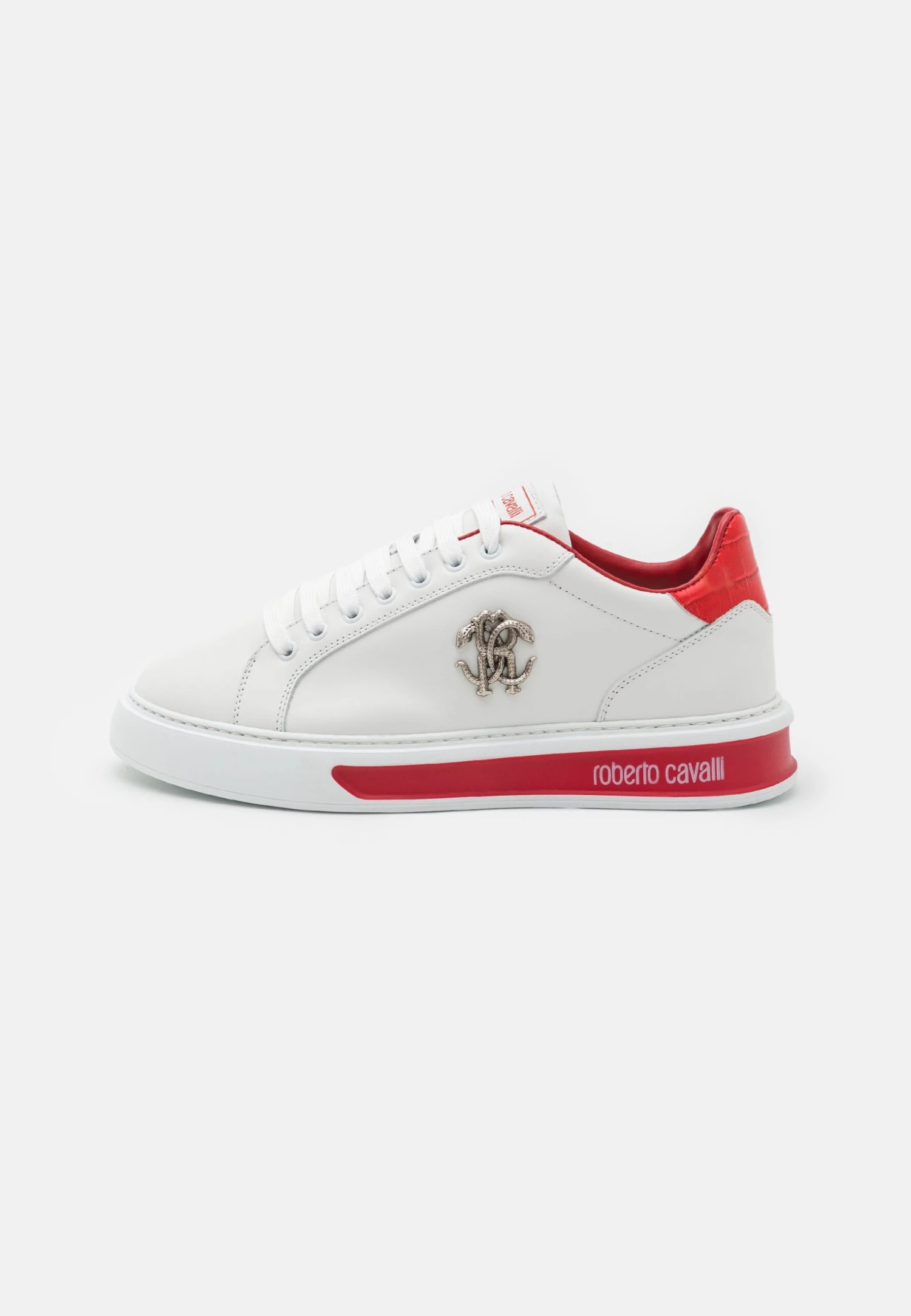 Roberto Cavalli Novak Logo - Zapatillas - White/Red 1 Roberto Cavalli Novak Logo - Zapatillas - White/Red