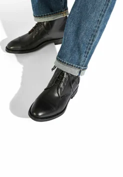 Paolo- Botines Con Cordones - BlackCalf