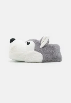 Wolf Slipper - Pantuflas - Grey/White