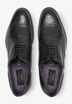 Next Signature Italian Wing Cap Brogues Wide Fit - Zapatos Con Cordones - Black -Zapateria Top 8da4d5fdda624e159e7c4c5a2208d6df scaled