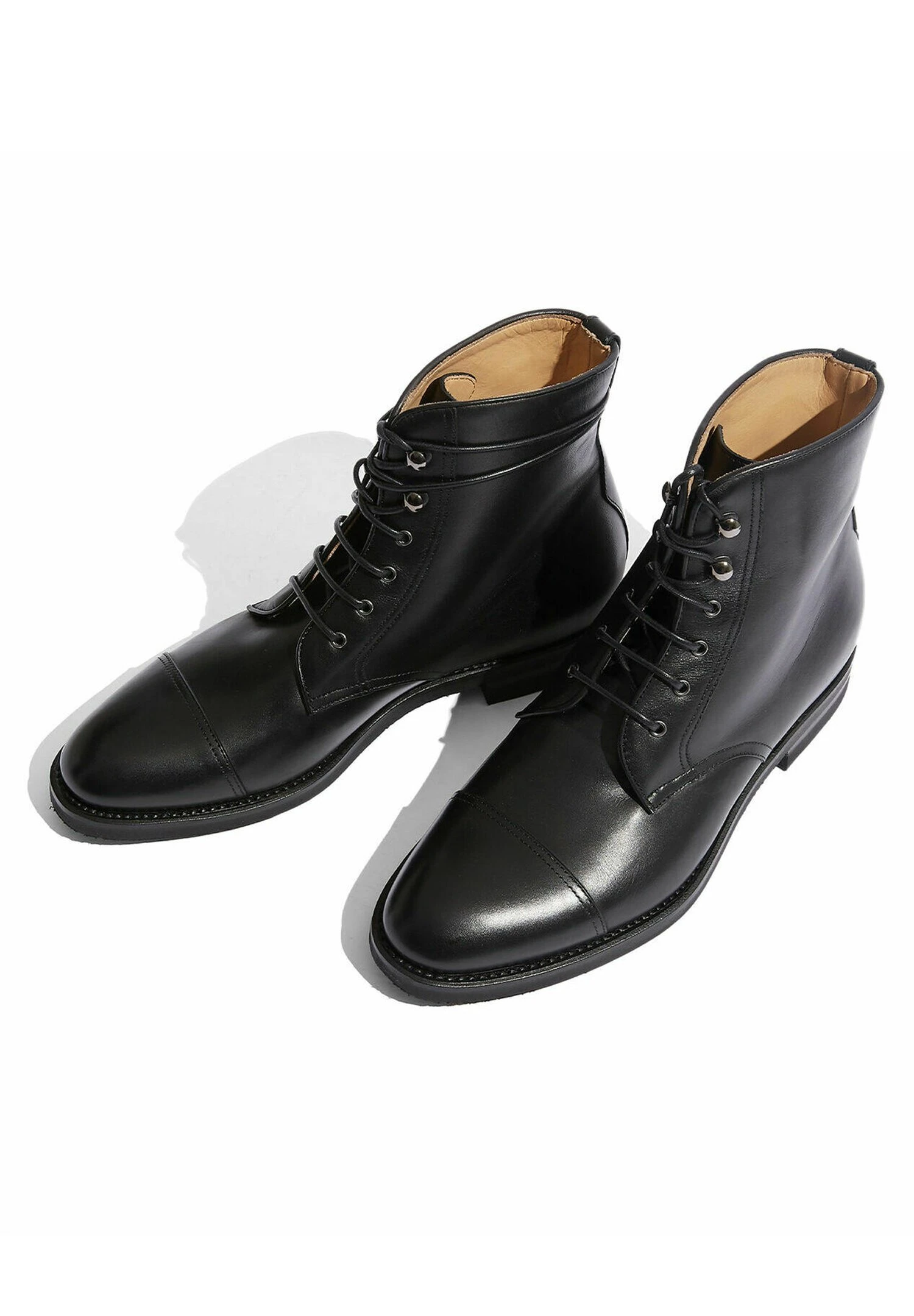 Paolo- Botines Con Cordones - BlackCalf 3 Paolo- Botines Con Cordones - BlackCalf - Imagen 3