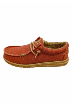 Hey Dude Wally Pompe - Zapatos Con Cordones - Rojo