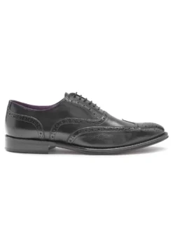 Next Signature Italian Wing Cap Brogues Wide Fit - Zapatos Con Cordones - Black