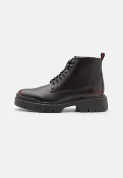 Hugo Denzel - Botines Con Cordones - Dark Red