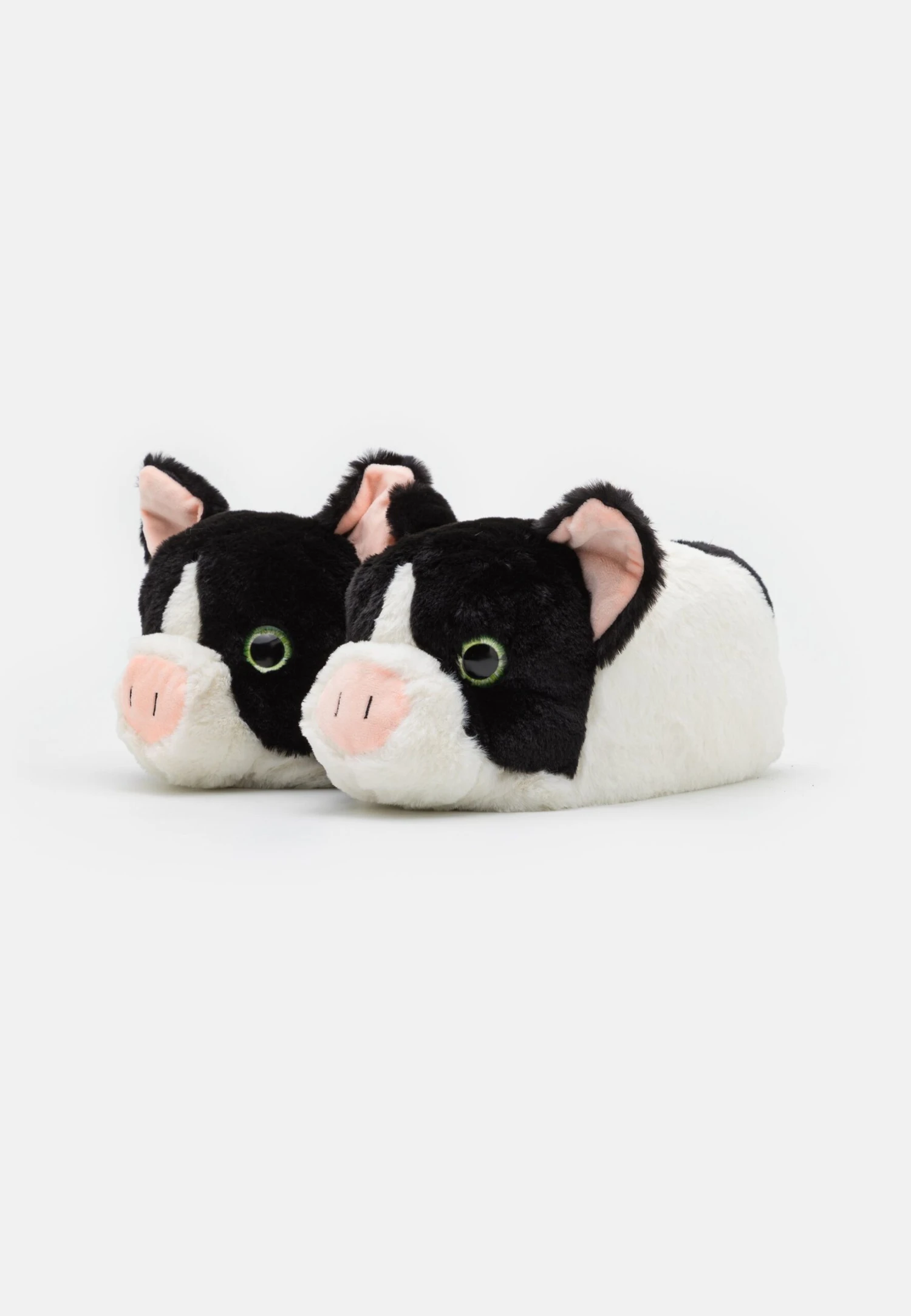 Mens Pig- Pantuflas - Black/White 2 Mens Pig- Pantuflas - Black/White - Imagen 2