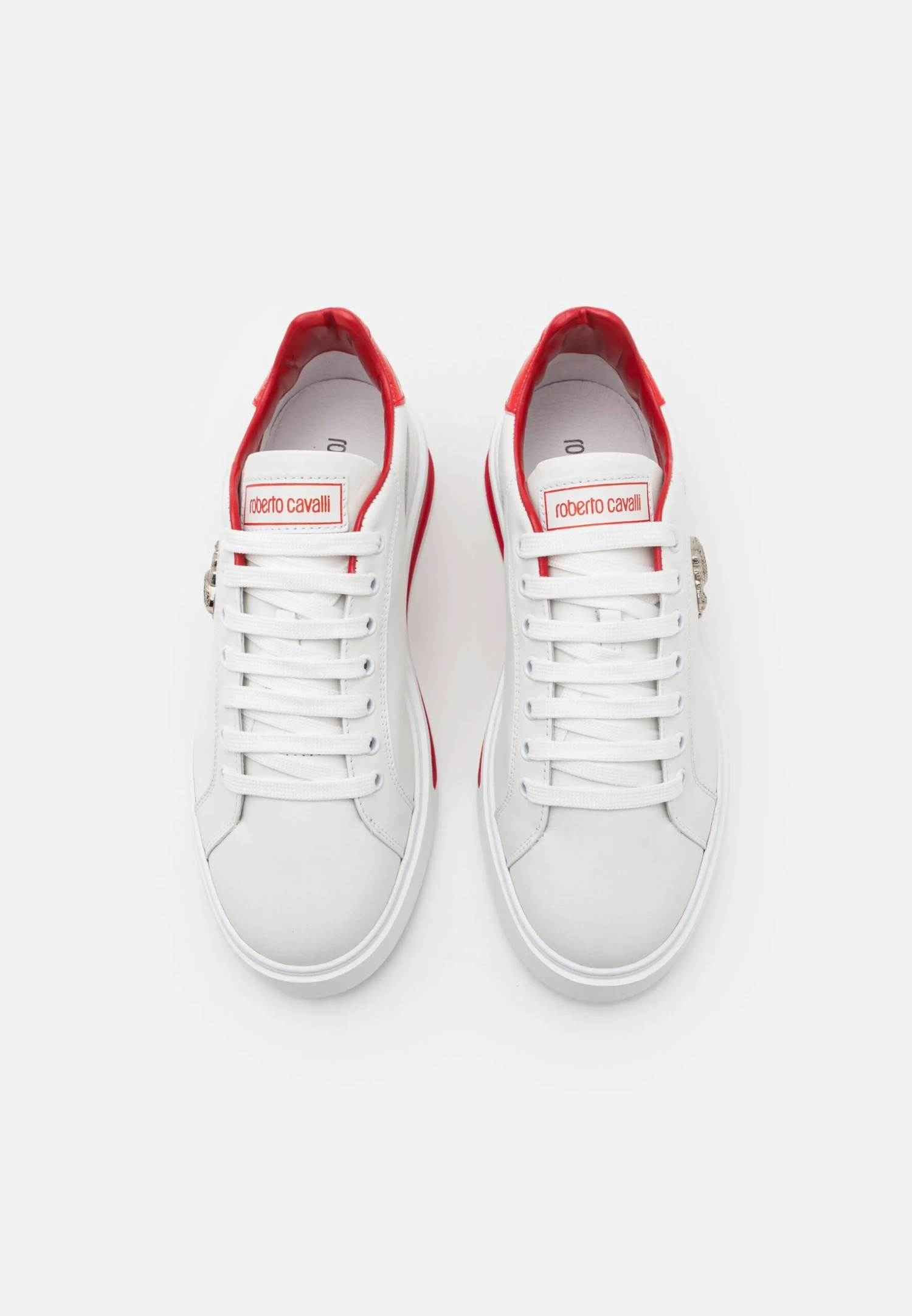 Roberto Cavalli Novak Logo - Zapatillas - White/Red 4 Roberto Cavalli Novak Logo - Zapatillas - White/Red - Imagen 4