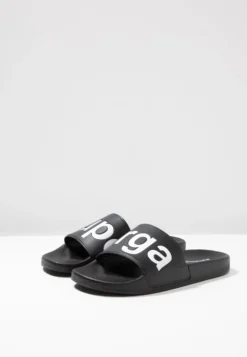 Superga Slides - Chanclas De Baño - Black/White -Zapateria Top e727ccdb0f974bdd8720c5879bc46868